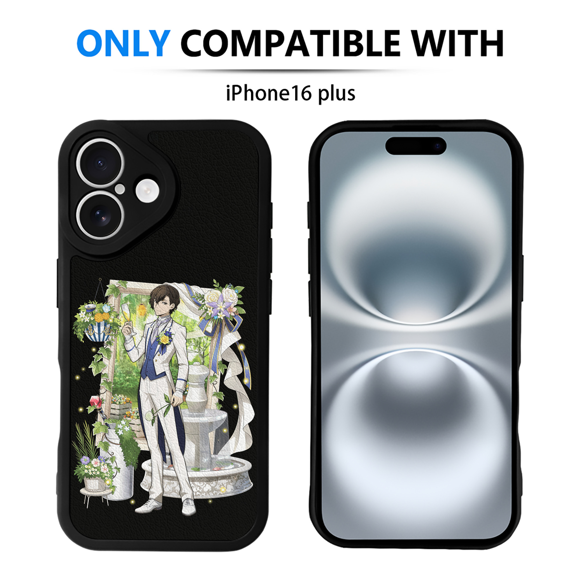 （画像用） 文豪ストレイドッグス Bungo Stray Dogs 【iPhone 16シリーズ対応】シリコンスマホケース（レザー調） 材質：シリコン